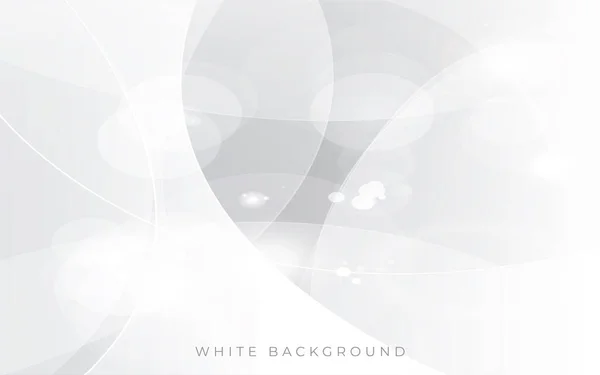 Moderne Witte Licht Zilveren Achtergrond Vector Abstracte Achtergrond Template — Stockvector