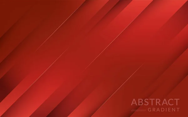 Fondo Degradado Rojo Moderno Con Líneas Abstractas Rectas Elemento Gráfico — Vector de stock