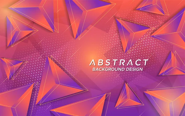 Streszczenie Geometrycznego Tła Nowoczesnym Kolorowym Kształcie Trójkąta Element Projektu Graficznego — Wektor stockowy