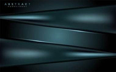 Koyu yeşil arka plan, soyut modern şekil kesim tasarımı. Grafik tasarım ögesi,