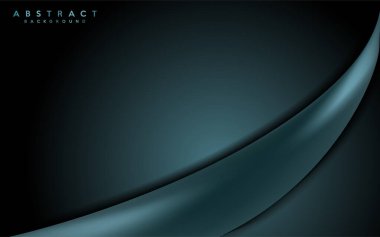 Koyu yeşil arka plan, soyut modern şekil kesim tasarımı. Grafik tasarım ögesi,