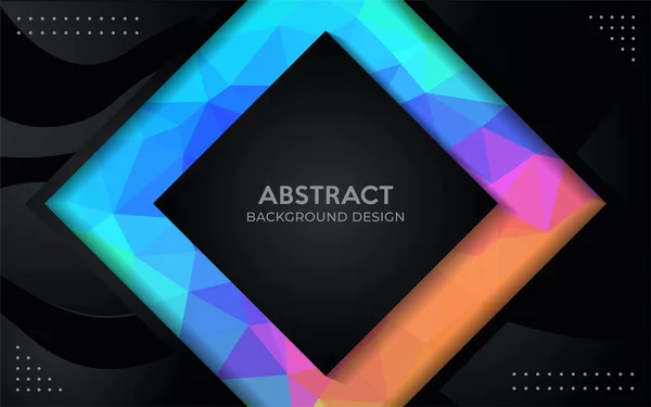 Moderno Abstracto Oscuro Con Diseño Fondo Mosaico Colores Ilustración Gráfica — Vector de stock