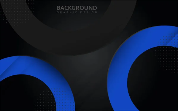 Modern Kék Fekete Geometriai Háttér Absztrakt Stílusban Vektor Grafikus Illusztráció — Stock Vector