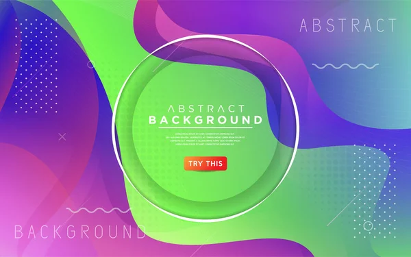 Dynamischer Verlauf Bunten Hintergrund Mit Fließenden Gradienten Formen Komposition Moderne — Stockvektor