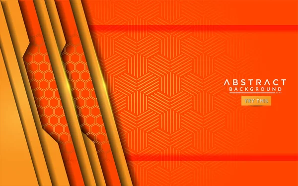 Moderne Orange Abstrakte Hintergrund Mit Futuristischem Stil Design Vorlagen Hintergrunddesign — Stockvektor