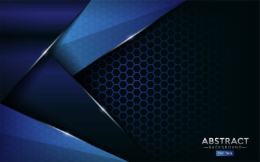 Modern mavi 3D desenli arka plan tasarımı. Modern soyut vektör arkaplanı. vektör içer