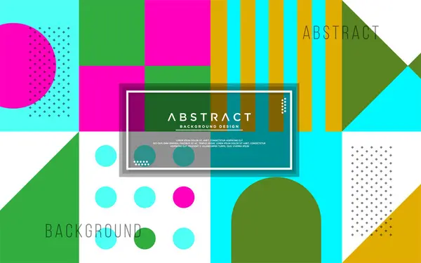 Fondo Geométrico Abstracto Con Forma Moderna Ilustración Vectorial — Vector de stock