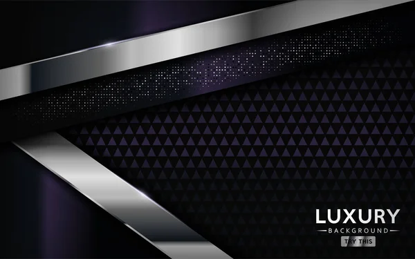 Lujo Premium Púrpura Oscuro Fondo Abstracto Con Líneas Plata Diseño — Archivo Imágenes Vectoriales