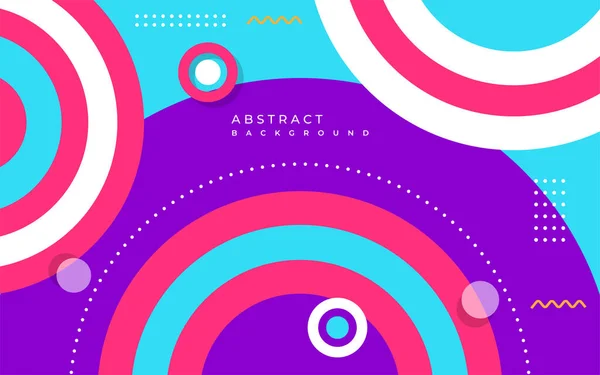 Красочный Абстрактный Геометрический Фон Круга Поп Современный Дизайн Шаблона Фона — стоковый вектор