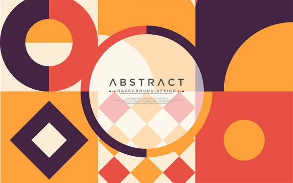 Abstract Kleurrijke Geometrische Achtergrond Met Modern Vormontwerp Achtergrond Template Ontwerp — Stockvector