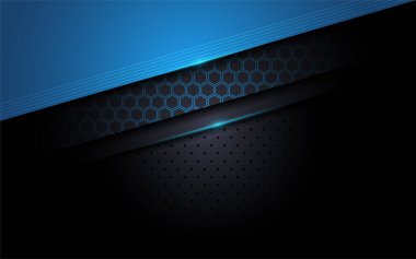 Modern tech blue background with abstract style. Futuristic background