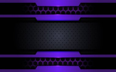 Soyut tarzda modern teknoloji mor arka plan. Geleceksel arkaplan