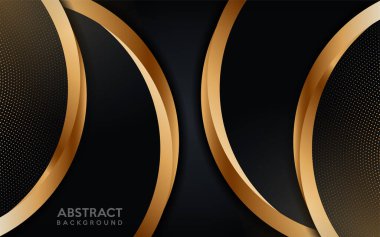 Altın noktalı parlak, koyu renkli arka plan. Lüks soyut arkaplan