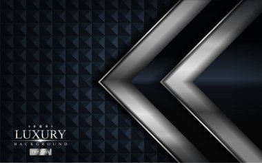 Gümüş çizgiler kombinasyonlu koyu lüks arka plan tasarımı. Grafik tasarım ögesi.