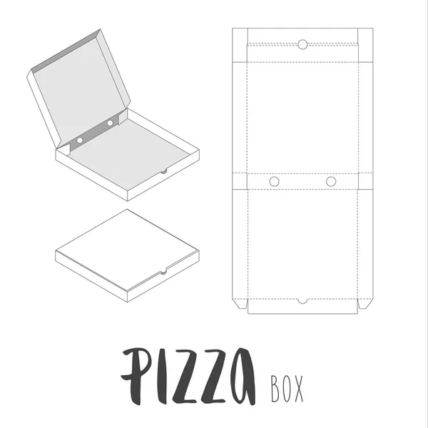 Vektorové krabice na pizzu Royalty Free Stock Ilustrace