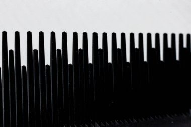 Saç fırçası. Çarklı taraklar yakın plan.