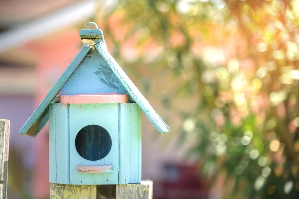 Lindas Casitas Pájaros Hechas Madera Vieja —  Fotos de Stock