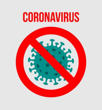 Coronavirus bakterisi. Coronavirus (2019-nCoV) romanı. Virüs Covid 19-NCP. Coronavirus nCoV tek iplikli RNA virüsü olduğunu gösteriyor. Doğrusal taslak biçimi. Vektör illüstrasyonu.