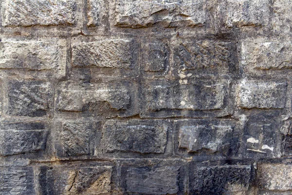 Vecchio giallo chiaro muro di pietra di mattoni texture sfondo — Foto Stock