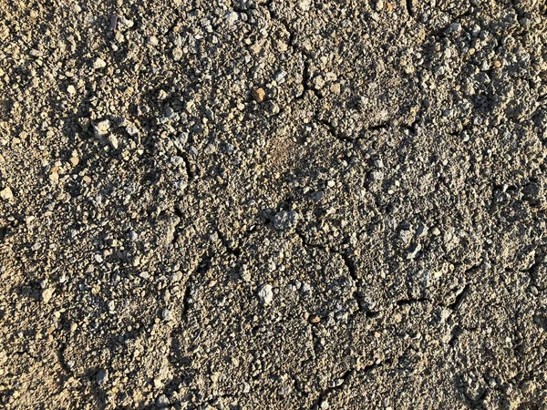 Ρωγμένα Ξηρά Σκόνη Εδάφους Αποξηραμένα Κάτω Από Τον Ήλιο Δρόμο — Φωτογραφία Αρχείου