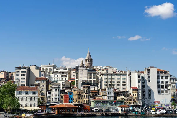 Turkey Istanbul Maj 2020 Panoramautsikt Över Galatatatornet Istanbul Stadsbild Med — Stockfoto