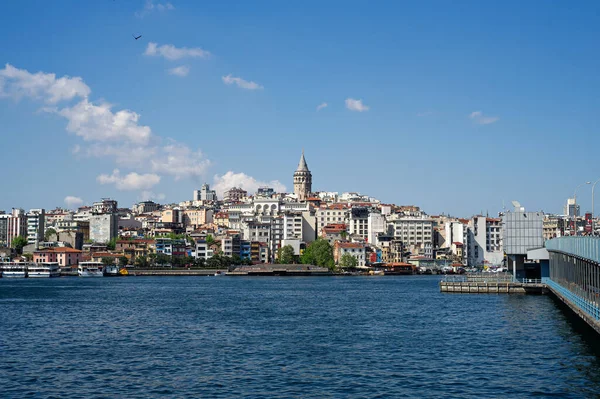 Turkey Istanbul Maj 2020 Panoramautsikt Över Galata Torn Och Galata — Stockfoto