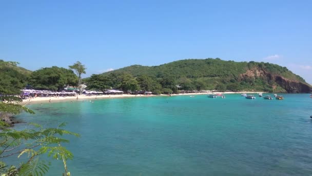 Pattaya Koh Larn Island Nual Beach Promenade Long Plage Mer — Video