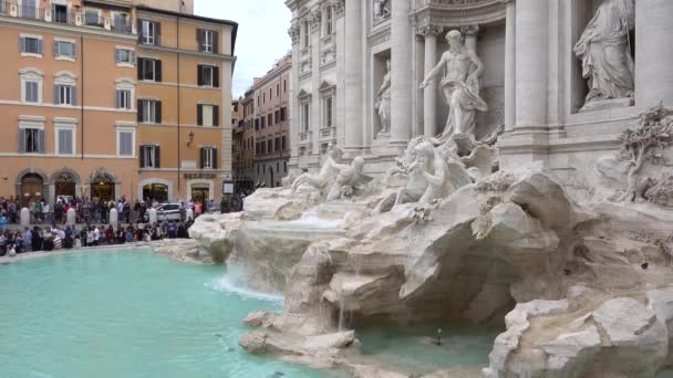 Rome Piazza Trevi Fontana Trevi Rome Italy May 2019 — 비디오