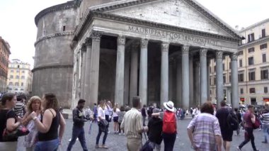 Roma, Pantheon, Piazza della Rotonda. Roma, İtalya, Mayıs 2019.