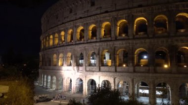 Roma, Colosseum, Akşam. Roma, İtalya, Mayıs 2019