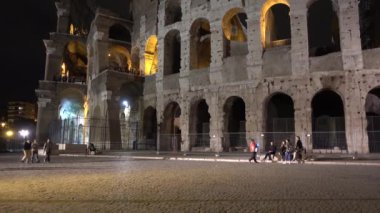 Roma, Colosseum, Akşam. Roma, İtalya, Mayıs 2019.
