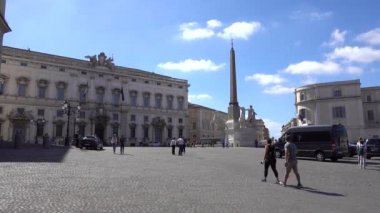 Roma, Quirinale meydanı, Quirinal dikilitaş, İtalya Anayasa Mahkemesi. Roma, İtalya, Mayıs 2017.