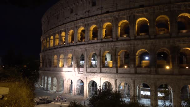 Rome Colosseum Evening Rome Italy May 2019 — Stock Video