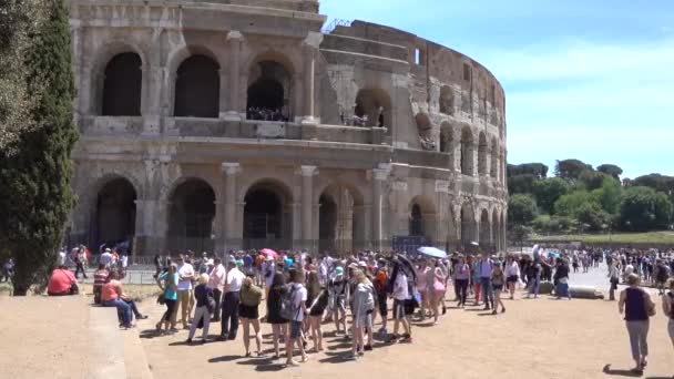 Рим Колизей Рим Италия Май 2019 Года — стоковое видео