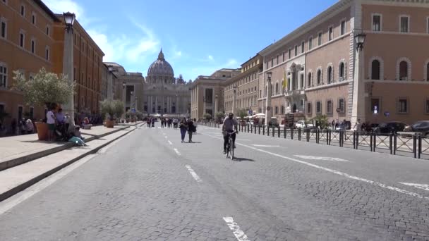 Basílica São Pedro Della Conciliazione Vaticano Roma Itália Maio 2019 — Vídeo de Stock