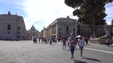St. Peter Bazilikası, Via della Conciliazione, Vatikan. Roma, İtalya, Mayıs 2017. 