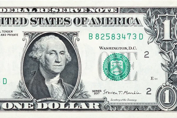 1 $'lık yakın plan Amerikan doları..