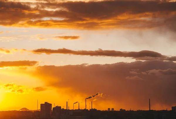 Decline Summer Evening Natural Landscape Belarus City Gomel — Stock Photo, Image