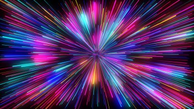 Abstract Neon Lights Background clipart