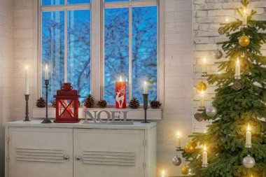 3D - İskandinav düz - Noel