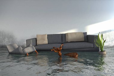 3D render - su damager
