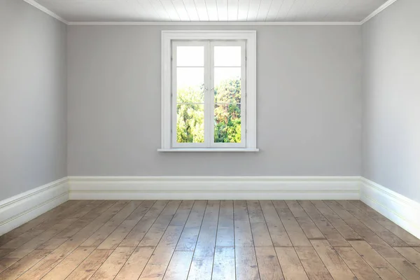 3d render - empty scandinavian room — Stock Photo, Image