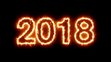 2018 sayıların soyut yangın