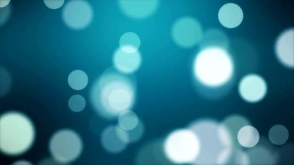 Animación de fondo abstracto de polvo bokeh en azul — Vídeos de Stock