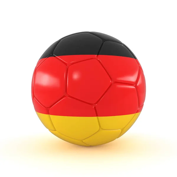 3d render - Rusia 2018 - Fútbol con bandera de Alemania — Foto de Stock