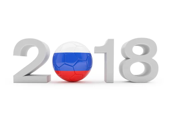 3D візуалізації - Росія 2018 - - футбол - футбол м'яч — стокове фото