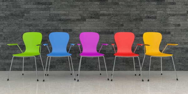 3D рендеринг - бизнес-зал
