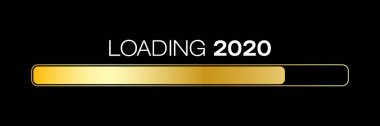 2020 mesajı içeren altın külçeler yükleniyor