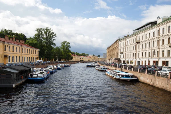 River Moyka Yazın St. Petersburg, Rusya 'da