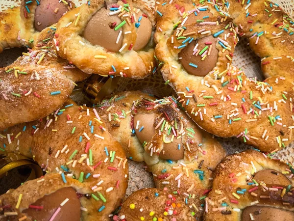 Scarcella, south italian pastry for Easter — Stock Photo, Image